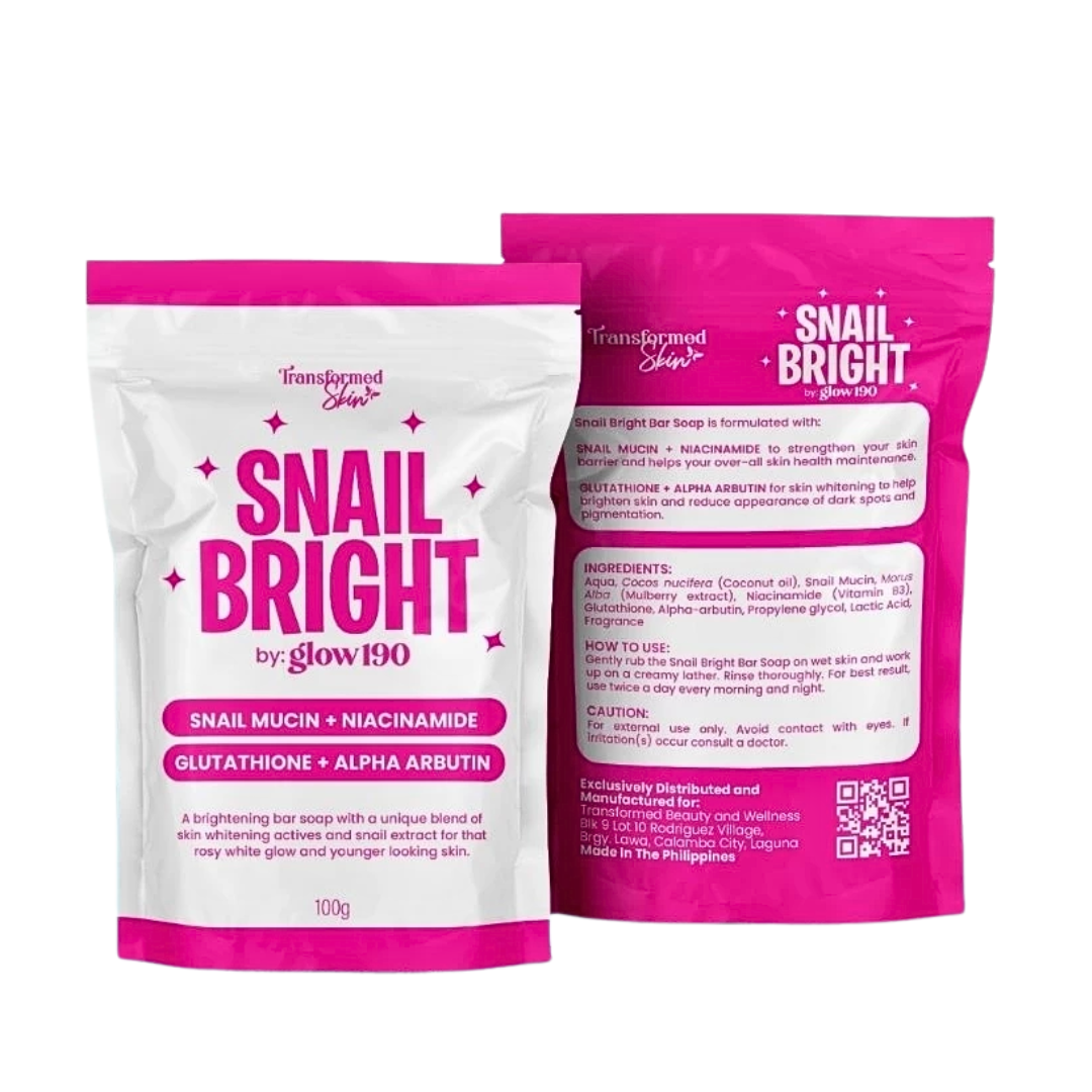Transformed Skin Honest Glow Snail Bright Soap by glow190 100g Transformed Skin Honest Glow Snail Bright Soap by glow190 100g
